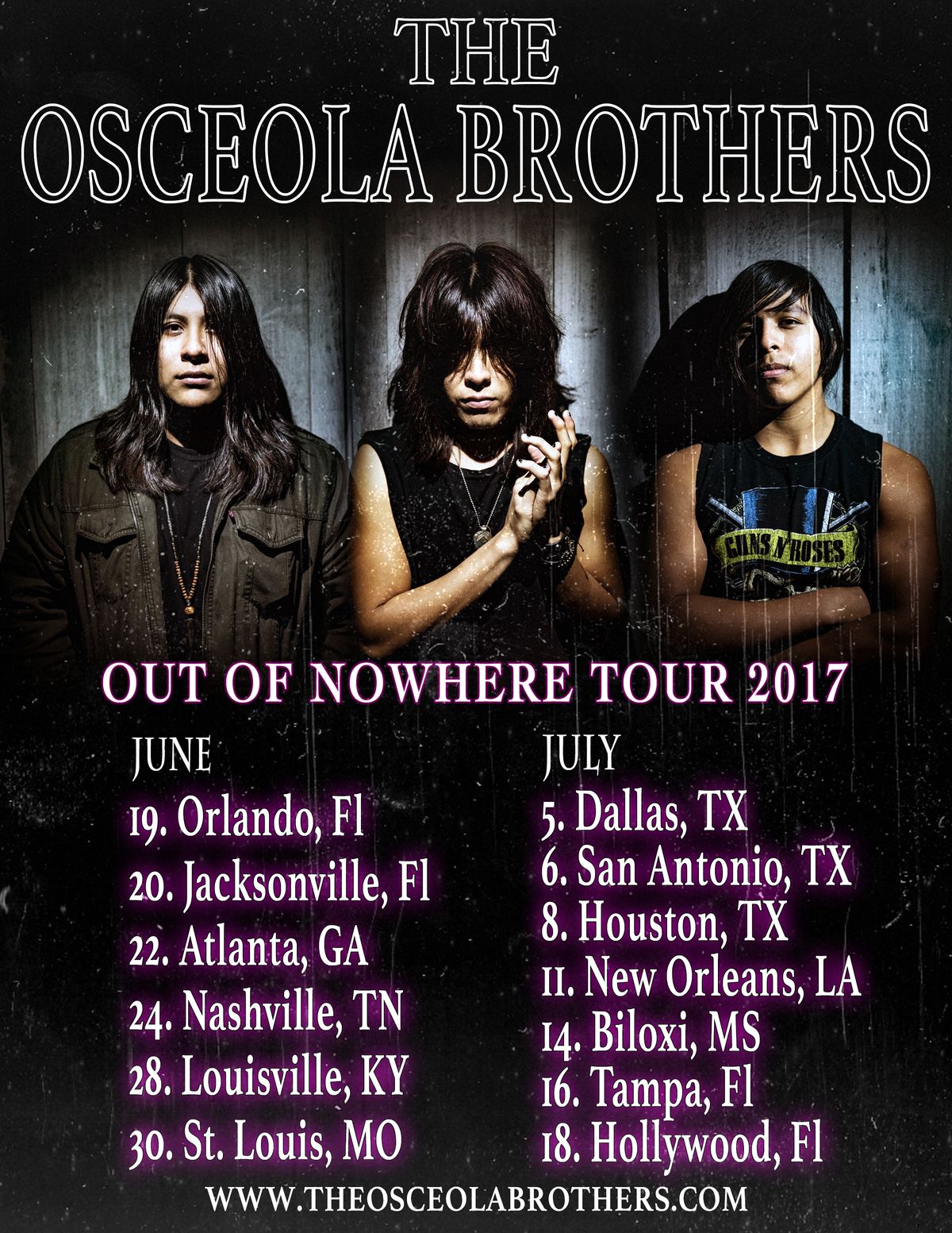 Out Of Nowhere Tour Poster #2