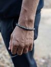 Minimalistic Hematite Beaded Bracelet