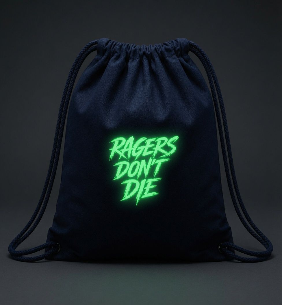 Glow in the dark Drawstring bag - Ragers Don't Die