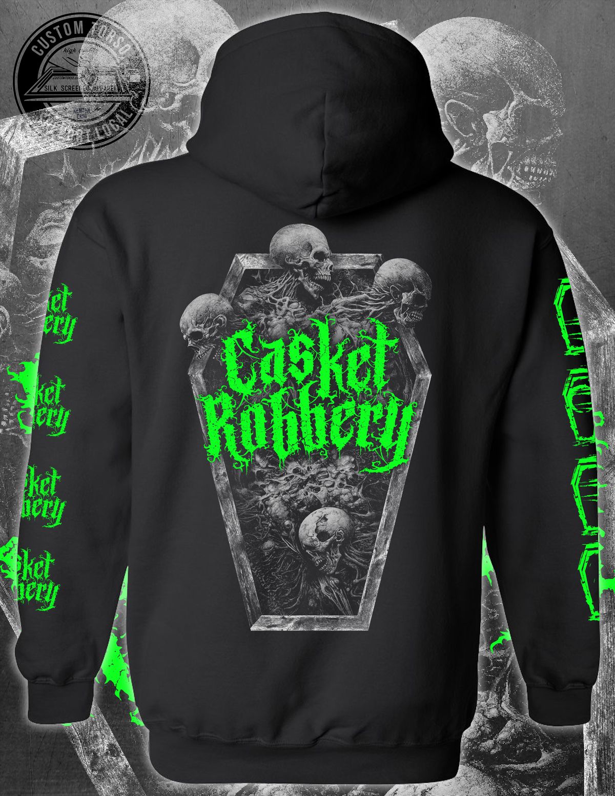 Coffin Zip Up Hoodie - Last Time Available