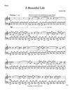 Sheet Music - A Beautiful Life - Piano & Cello Trio