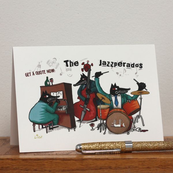 Jazzperados Greeting Card