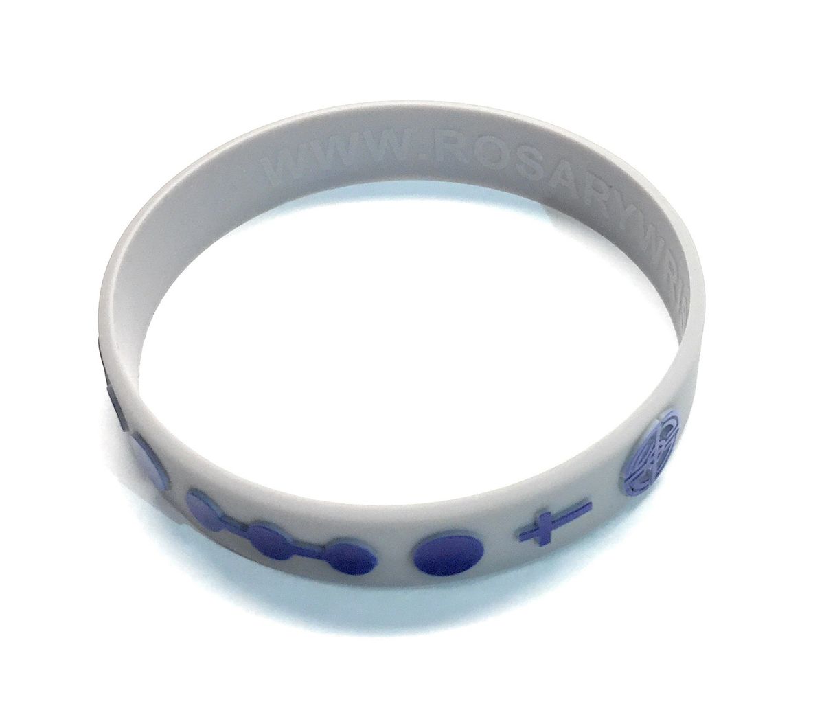 Rosary Wristband - Gray & Blue