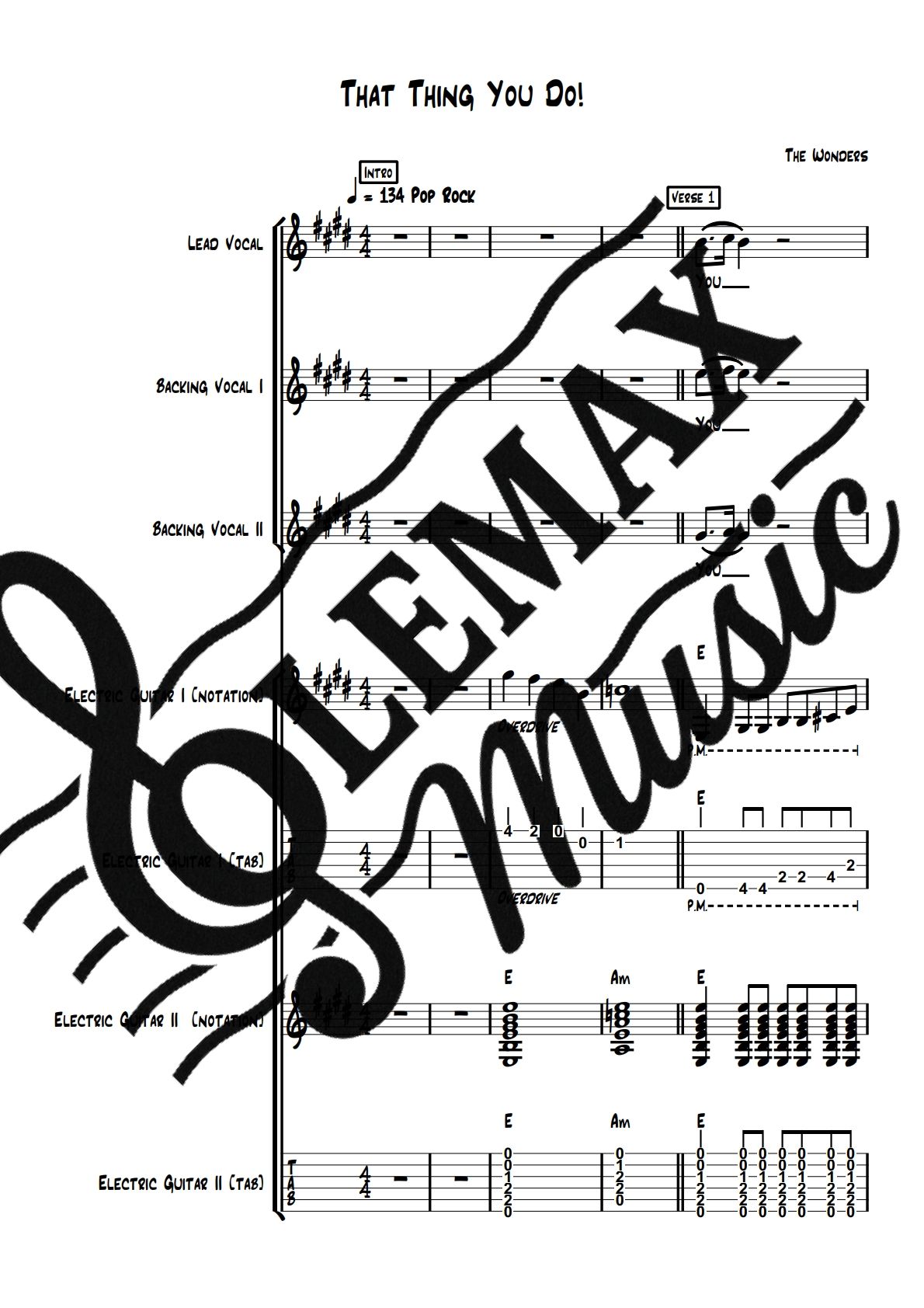 The Wonders – That Thing You Do! (Band Transcription)