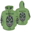 The Brimstone Lab Green Eyed Grey Grus Hoodie