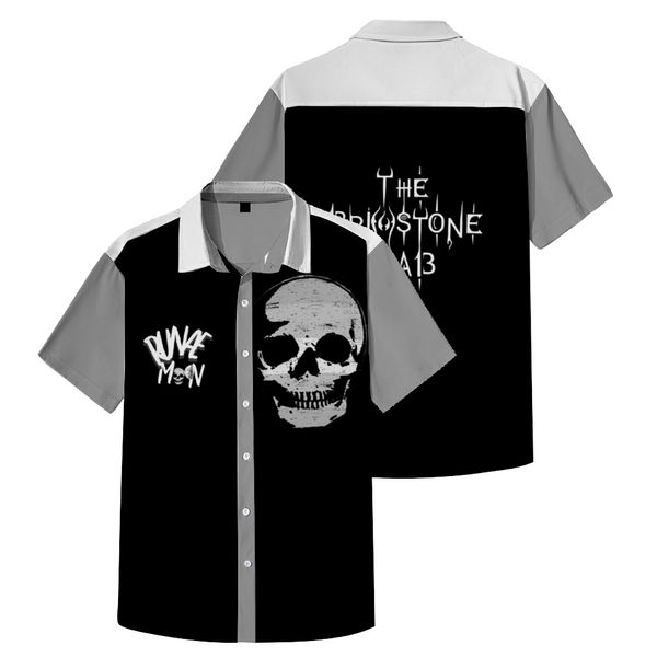 Runae Moon "Skull" Cotton Button Up Shirt