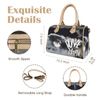 Runae Moon Boston Leather Handbag-Khaki