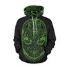 The Brimstone Lab Neon Grey Grus "Big Face" Hoodie