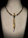 Alaskan Yellow Cedar Burl Miniature Flute with Turquoise Inlay