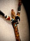 Alaskan Yellow Cedar Burl Miniature Flute (Natural End) with Turquoise Inlay
