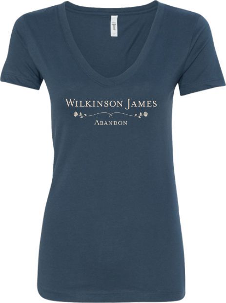 T-shirt Blue V-neck