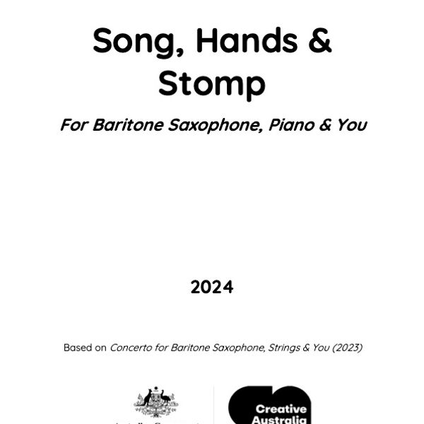 Song, Hands & Stomp, baritone saxophone & piano