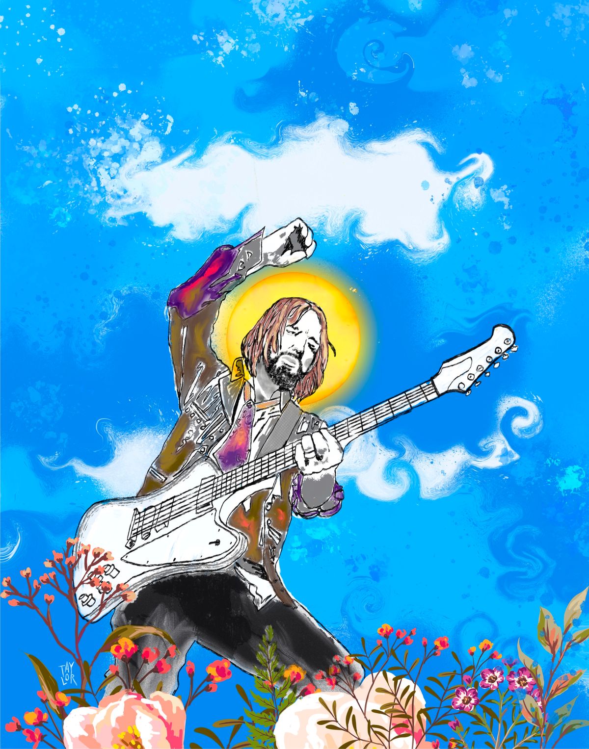 Abstract Musician Series - Tom Petty (5x7")