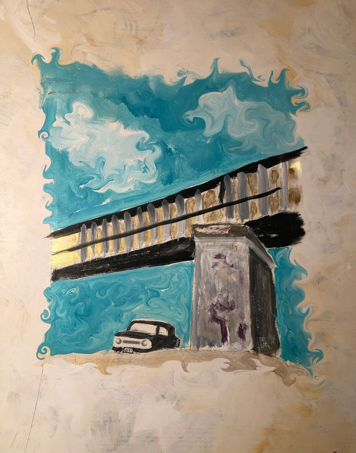 San Antonio Series - Car Under Bridge (5x7")