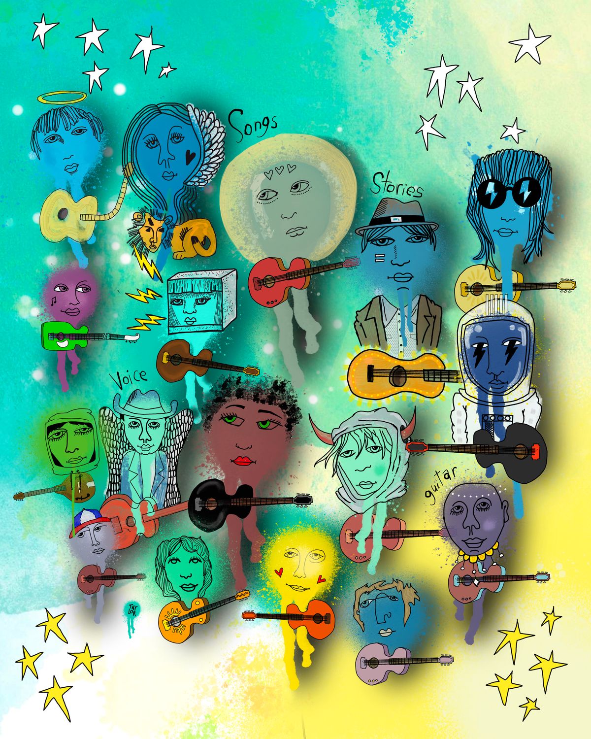 Spray Can Songwriters 8x10"
