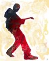 Abstract Musician Series - The Edge (5x7")