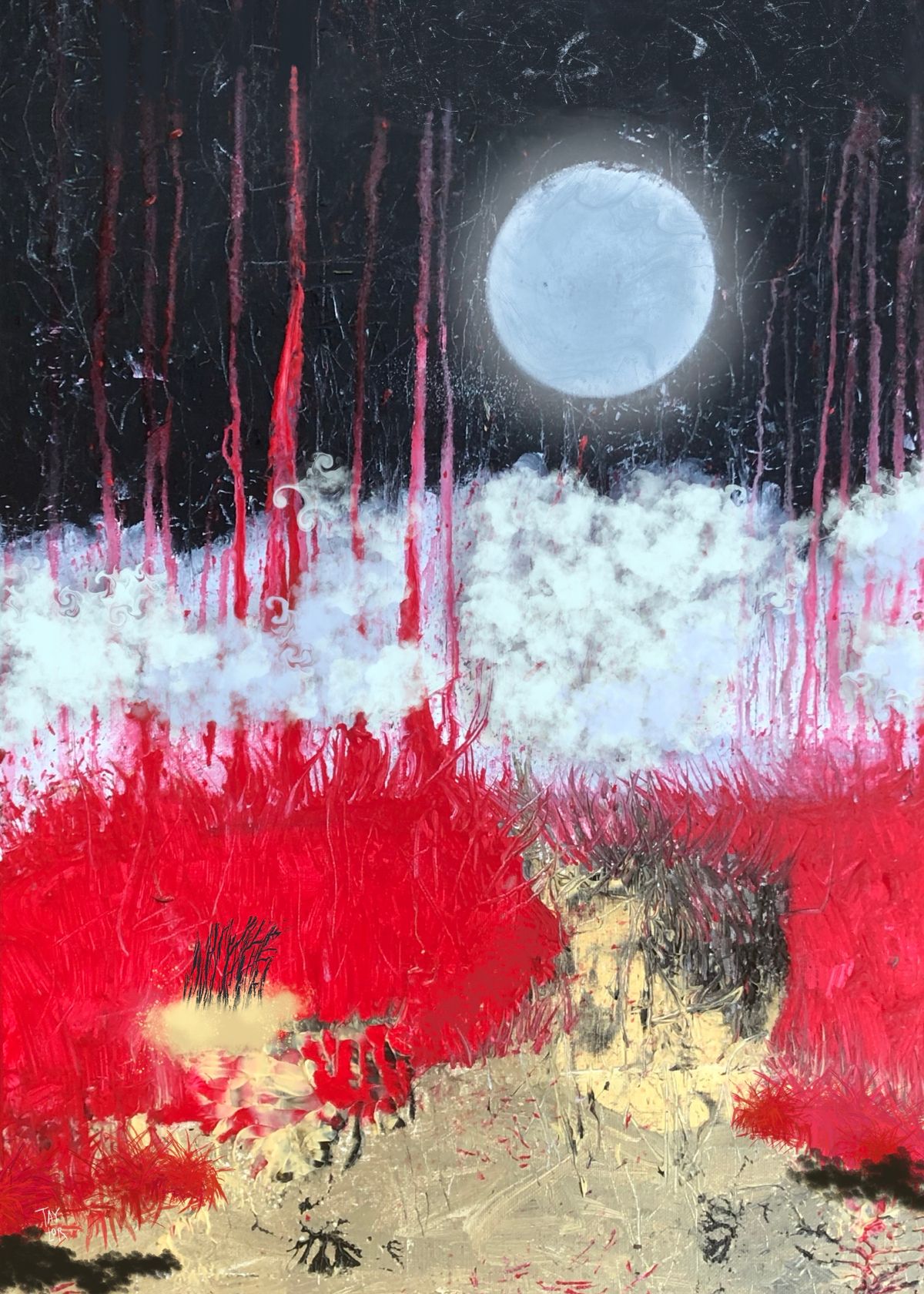 Into The Woods Series - Silver Moon (5x7")