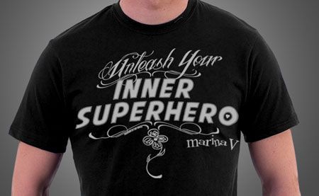 UNLEASH YOUR INNER SUPERHERO men's tshirt BLACK (XXL ONLY)