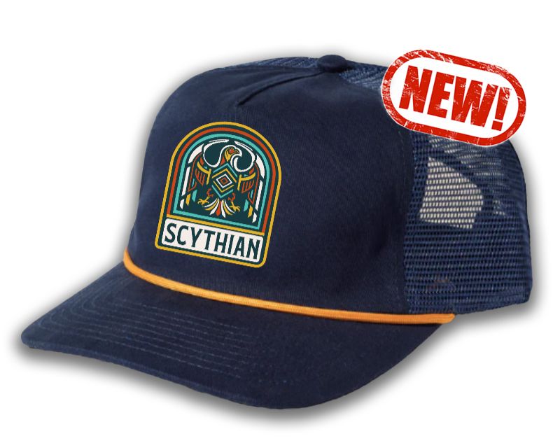 "Weld" Navy Hat with Gold Rope