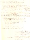 Signed Handwritten Lyric Sheet
