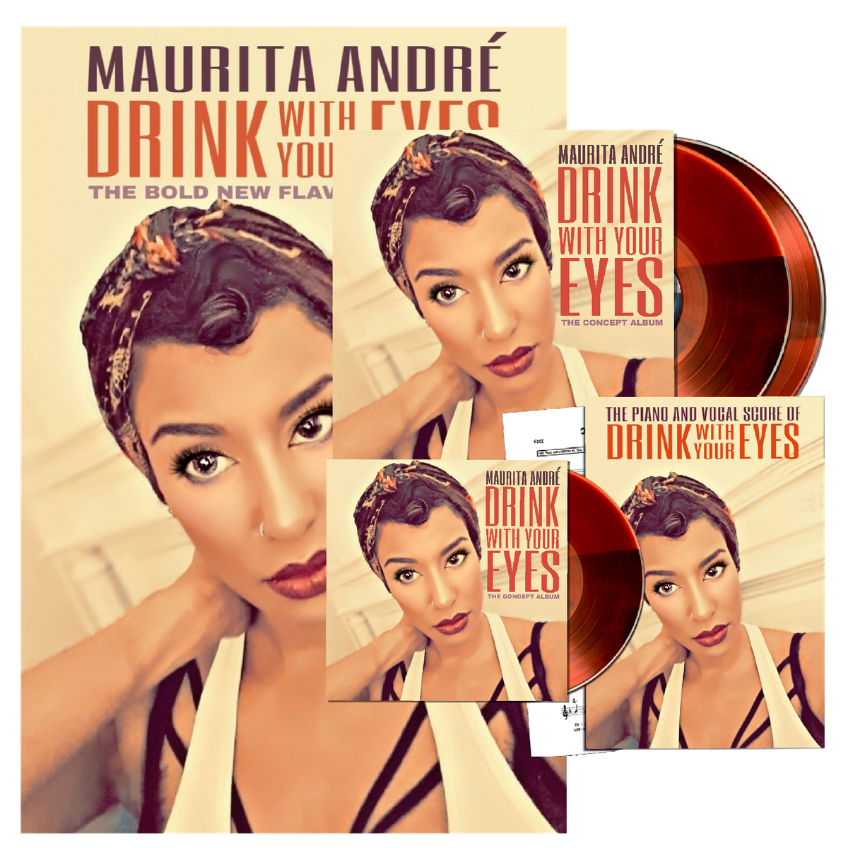 Drink with Your Eyes Vinyl & CD Poster Bundle