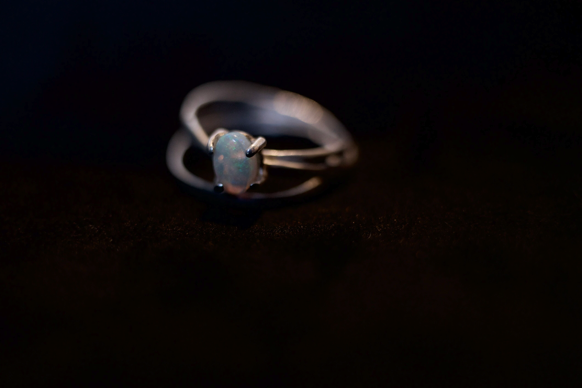 Silver Opal Ring