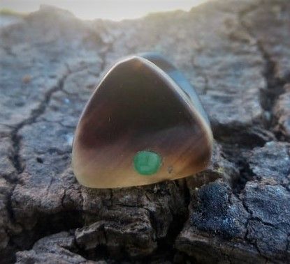 Emerald and Deer Ring