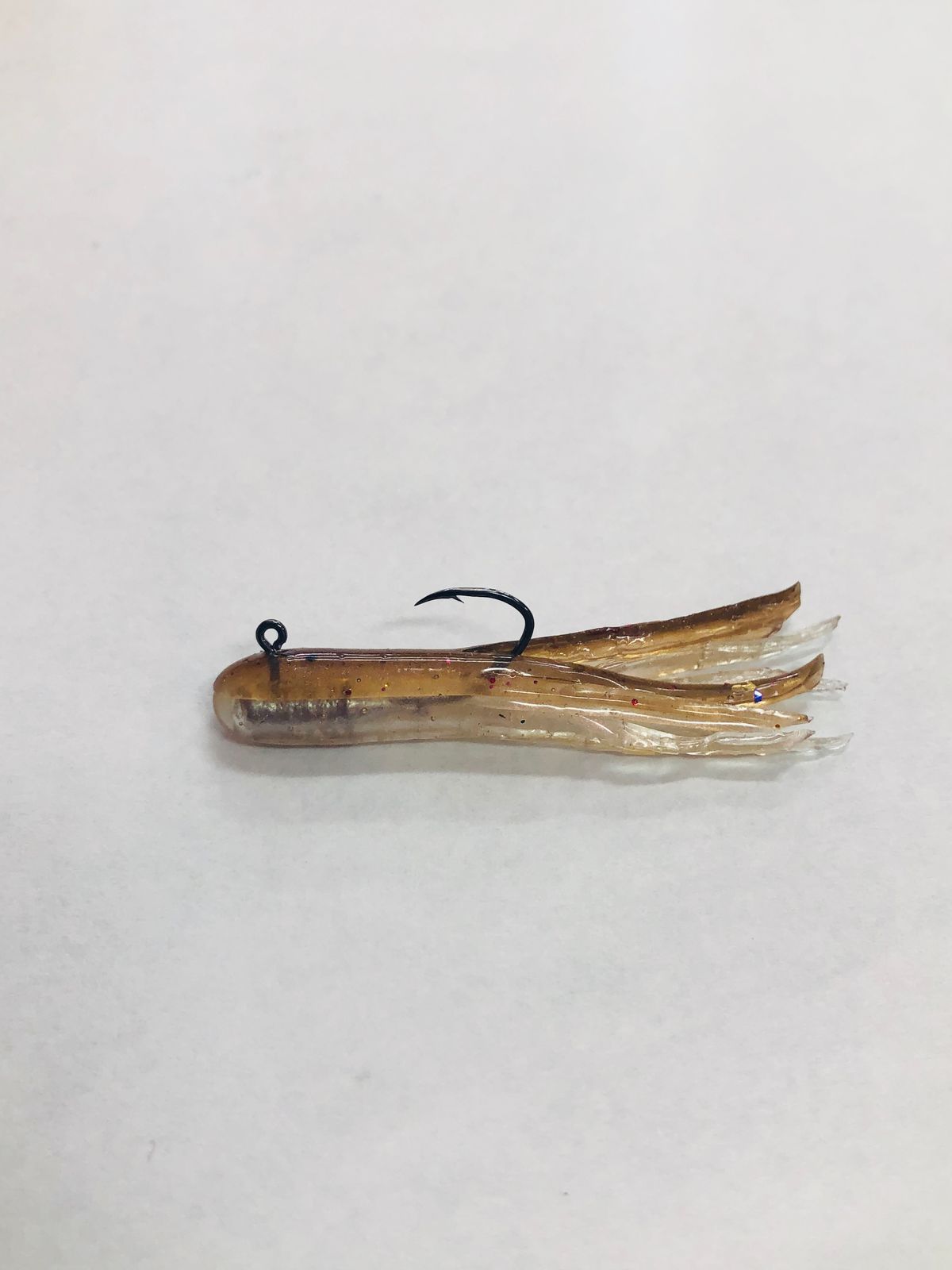 PINK PEARL BROWN TOP MINIJIG TUBE BAIT