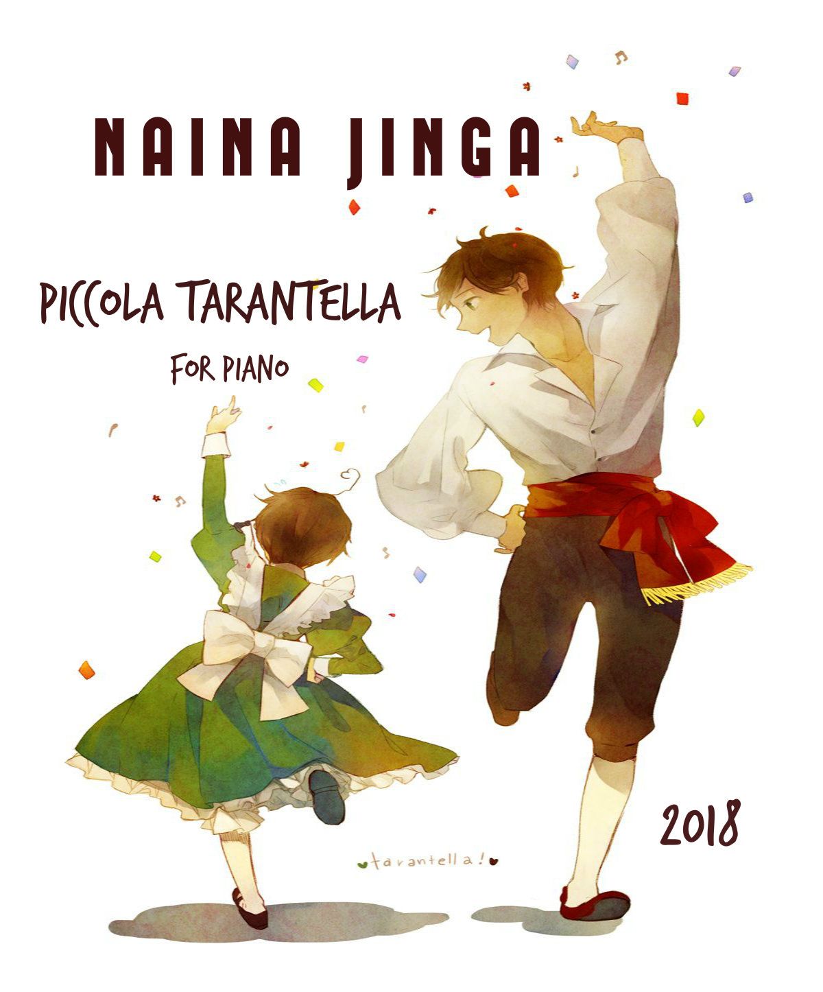 Piccola Tarantella by Naina Jinga - Piano solo - Sheet music