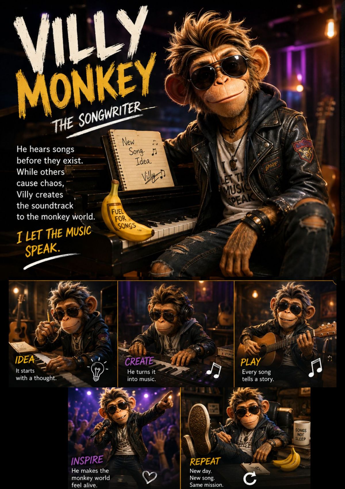 MEET VILLY MONKEY