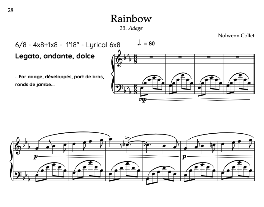 CODA - 13. Adage "Rainbow" - PDF Sheet music