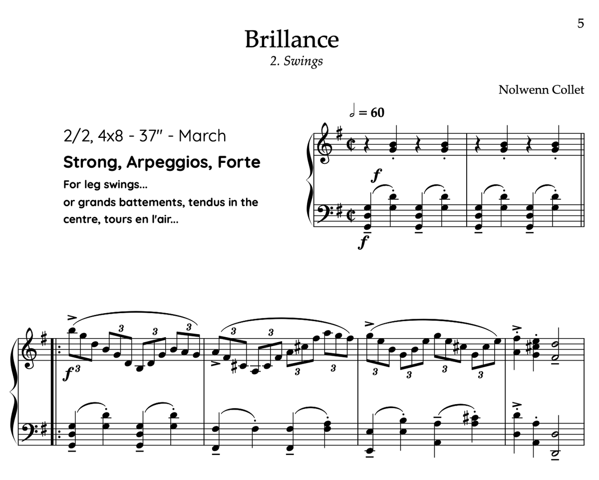 CODA - 2. Swings "Brillance" - PDF Sheet music