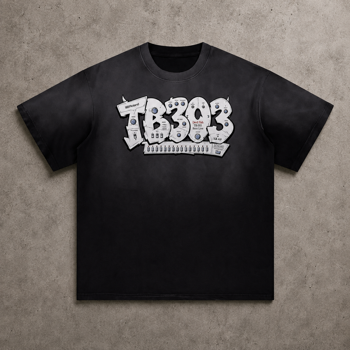 TB-303 Devil Fish Graffiti T-Shirt