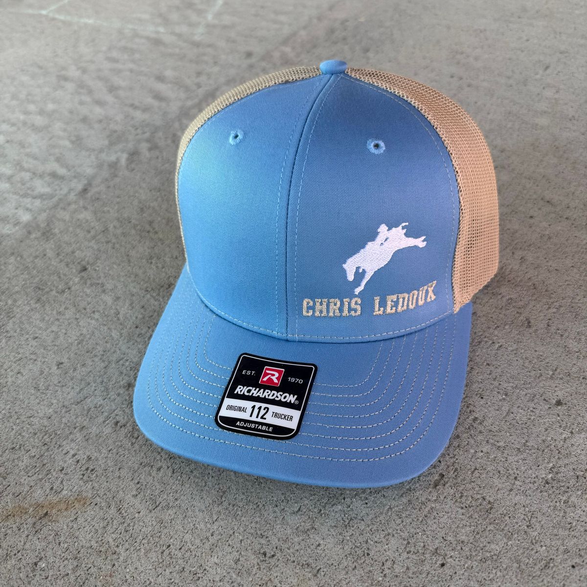 Chris LeDoux Light Blue/Tan Hat