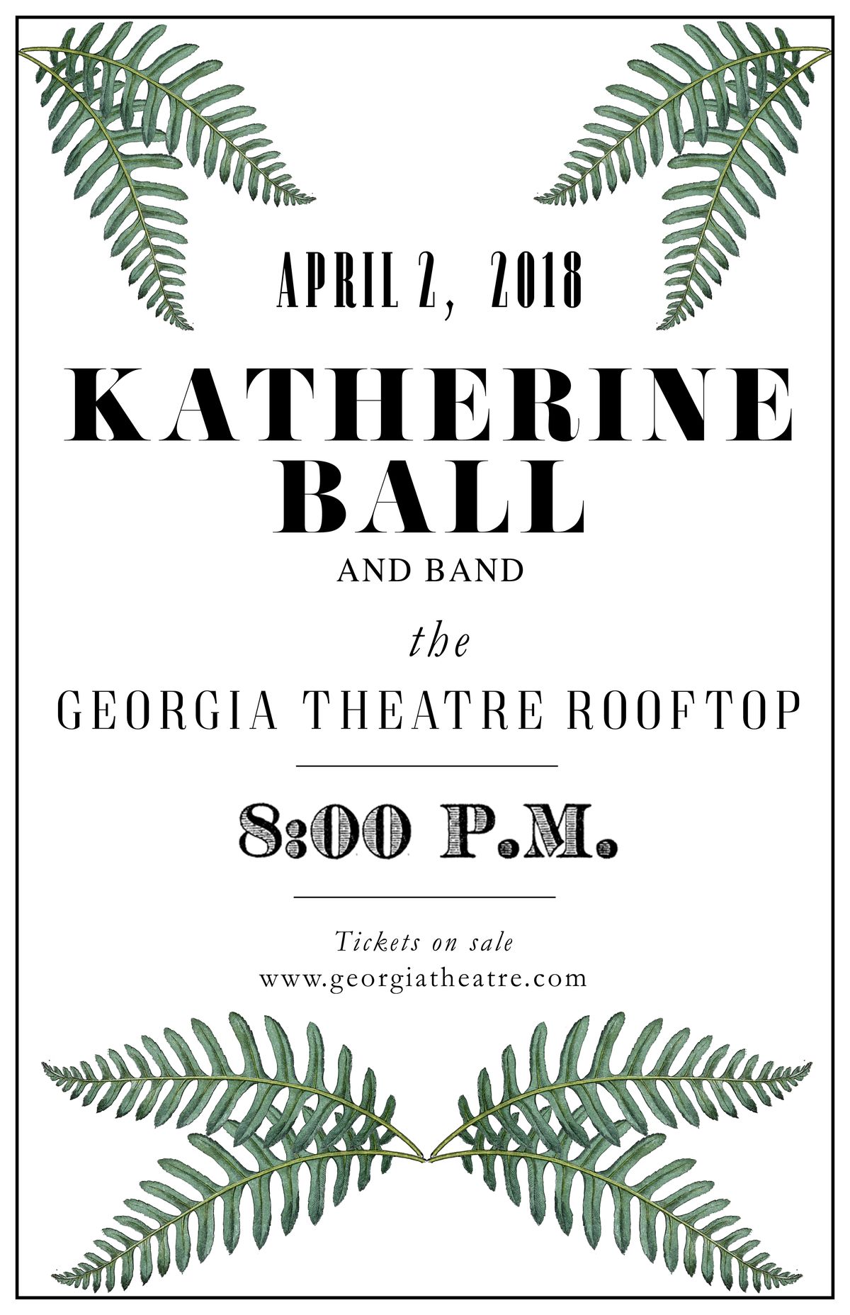 GEORGIA THEATRE POSTER (2018)