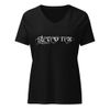 Women's Relaxed V-Neck T-Shirt | Bella Canvas 6405CVC