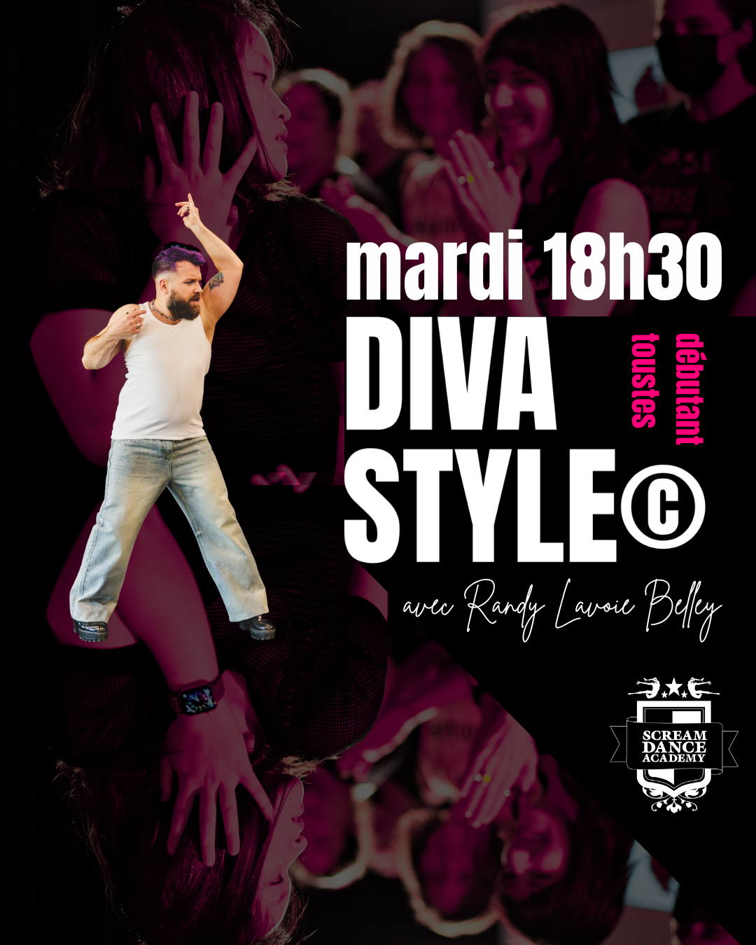 Diva Style© débutant/toustes mardi 18h30 SESSION COMPLÈTE