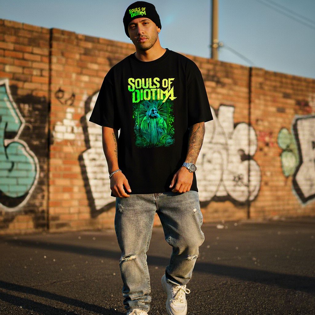 OVERSIZE T-SHIRT AND BEANIE BUNDLE