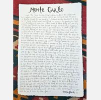 Handwritten Lyrics on Cotton Khadi Paper