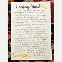 Handwritten Lyrics on Cotton Khadi Paper