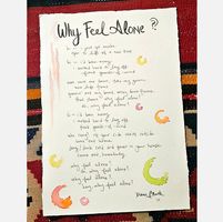 Handwritten Lyrics on Cotton Khadi Paper