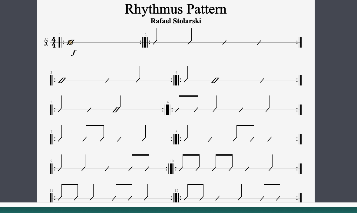 Rhythmus Pattern - gitarrist.org