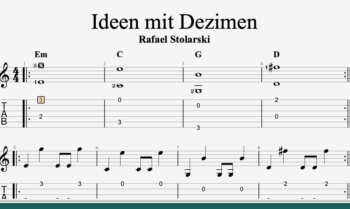 Ideen mit Dezimen - gitarrist.org