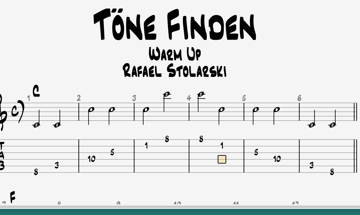 Töne finden Warm Up - gitarrist.org
