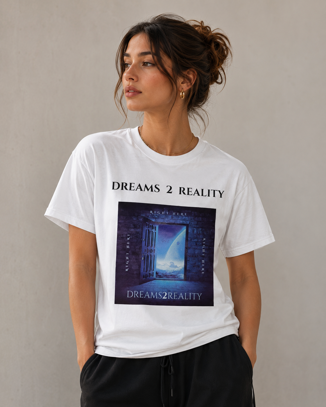 DTR 'Right Here' Limited Edition Tee - White