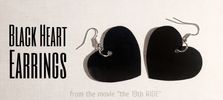 Black Heart Earrings