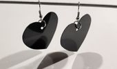 Black Heart Earrings