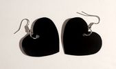 Black Heart Earrings