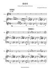 迎春花 (改编版) Winter Jasmine Flower (Rearranged version) - Violin & Piano Duet Scores|农历新年经典歌曲 改编版乐谱 (小提琴+钢琴合奏)