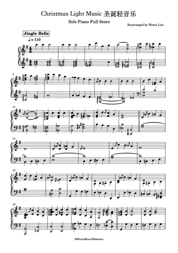 🎄🎆 Christmas & Year End Celebration|Piano Instrumental Light Music (Medley)|Music Rearranged by Wenix Lim